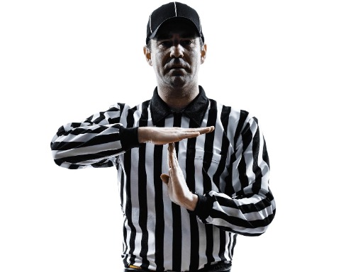 referee calling timeout